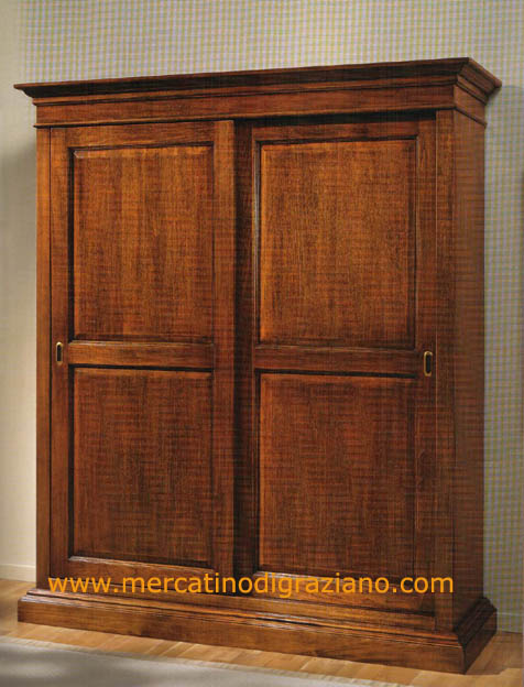 ARMADI CON ANTE SCORREVOLI - INTERAMENTE IN LEGNO MASSELLO CON ... ARMADI CON ANTE SCORREVOLI - INTERAMENTE IN LEGNO MASSELLO CON ...